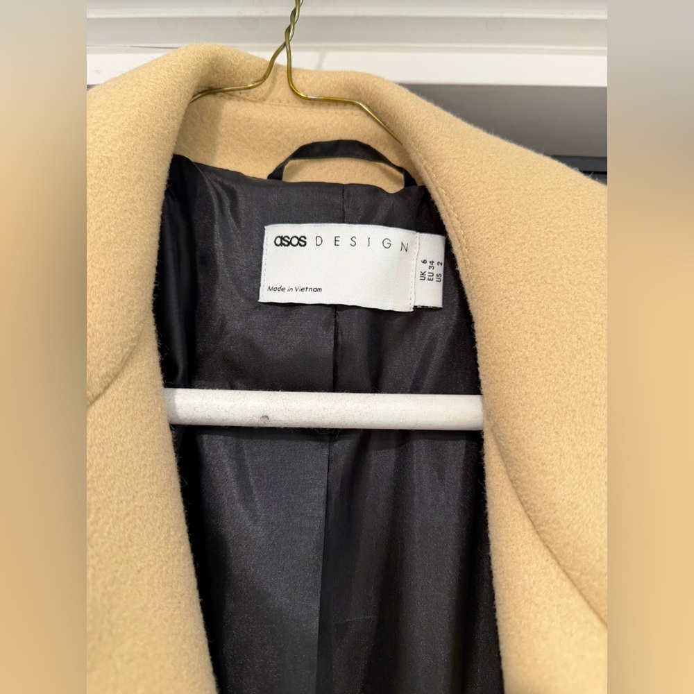 Topshop Black and Tan Women's Coat - Picture 2 of 10